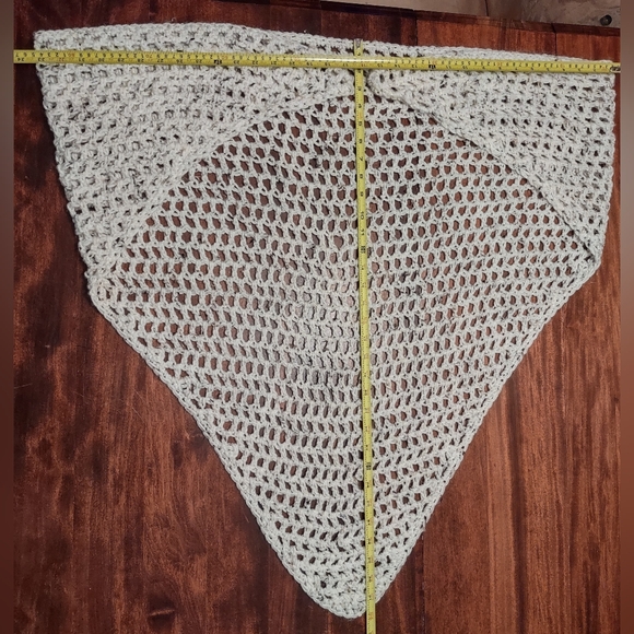 Crochet Shawl Wrap Poncho Cape Shrug Warm Wear Sweater - Picture 2 of 5